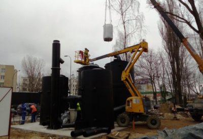 Budowa obiektów oraz instalacji dla neutralizacji powietrza złowonnego na terenie Stacji Pomp Kanałowych „Sadyba”
